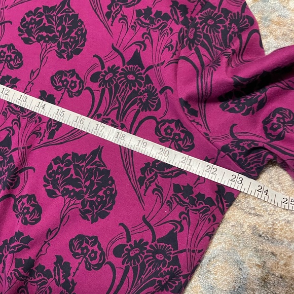 Chico’s Floral Mockneck Pima Cotton Tunic Sz 3 (XL/16) - Picture 11 of 12